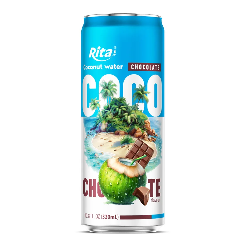10.8 Fl Oz Young coconut water with Chocolate 320ml