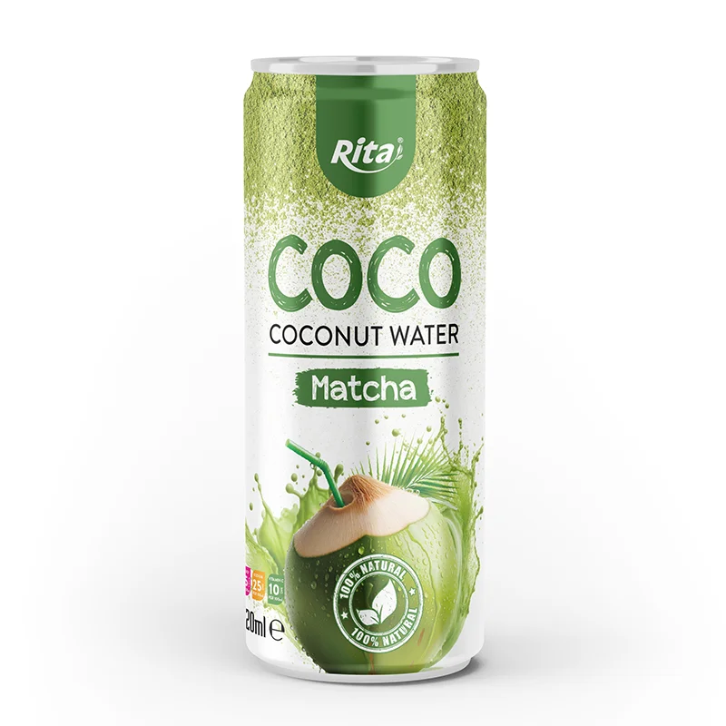 Coconut water with matcha 320ml 1