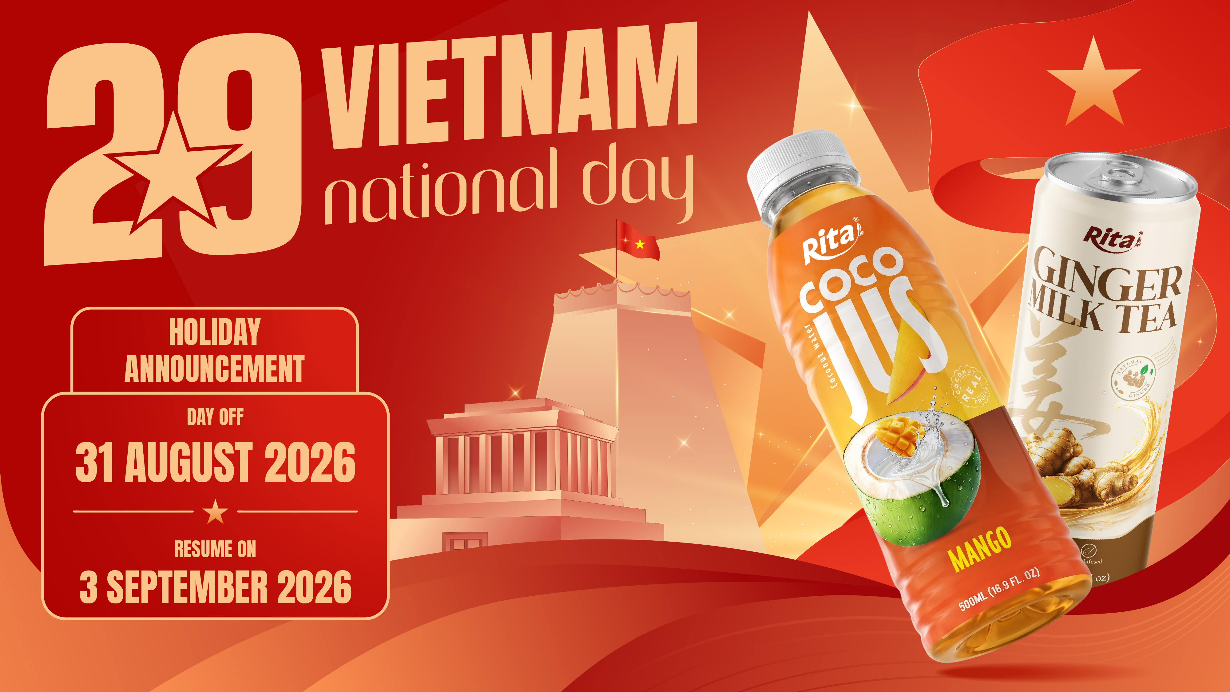 Rita Celebrates Vietnam Independence Day 2/9: Honoring National Spirit and Sharing Joy with Our Team & Global Partners