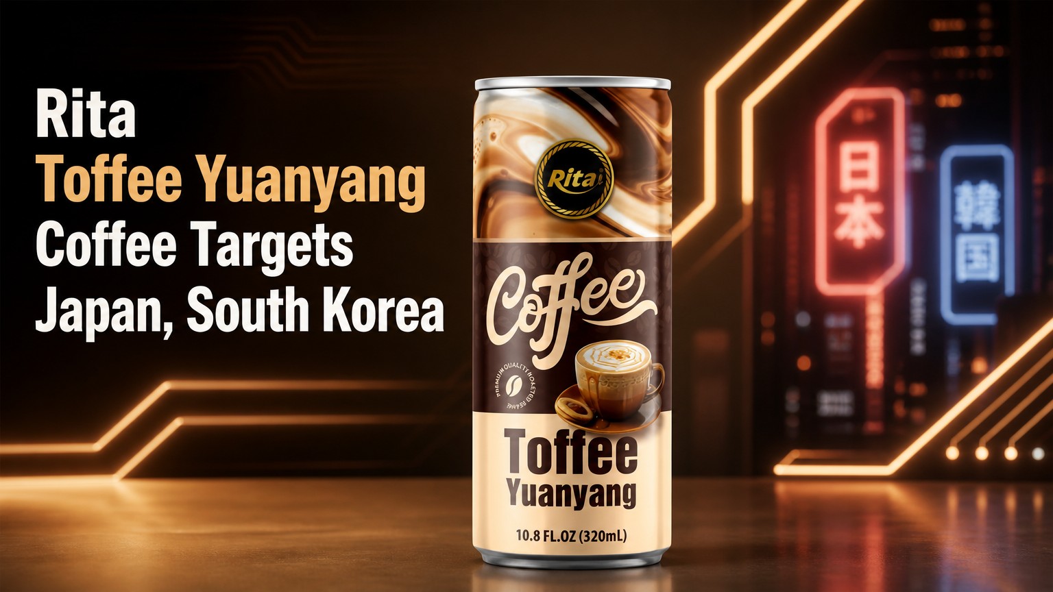 Rita Toffee Yuanyang Coffee Drink Targets Japan and South Korea Ready-to-Drink Market