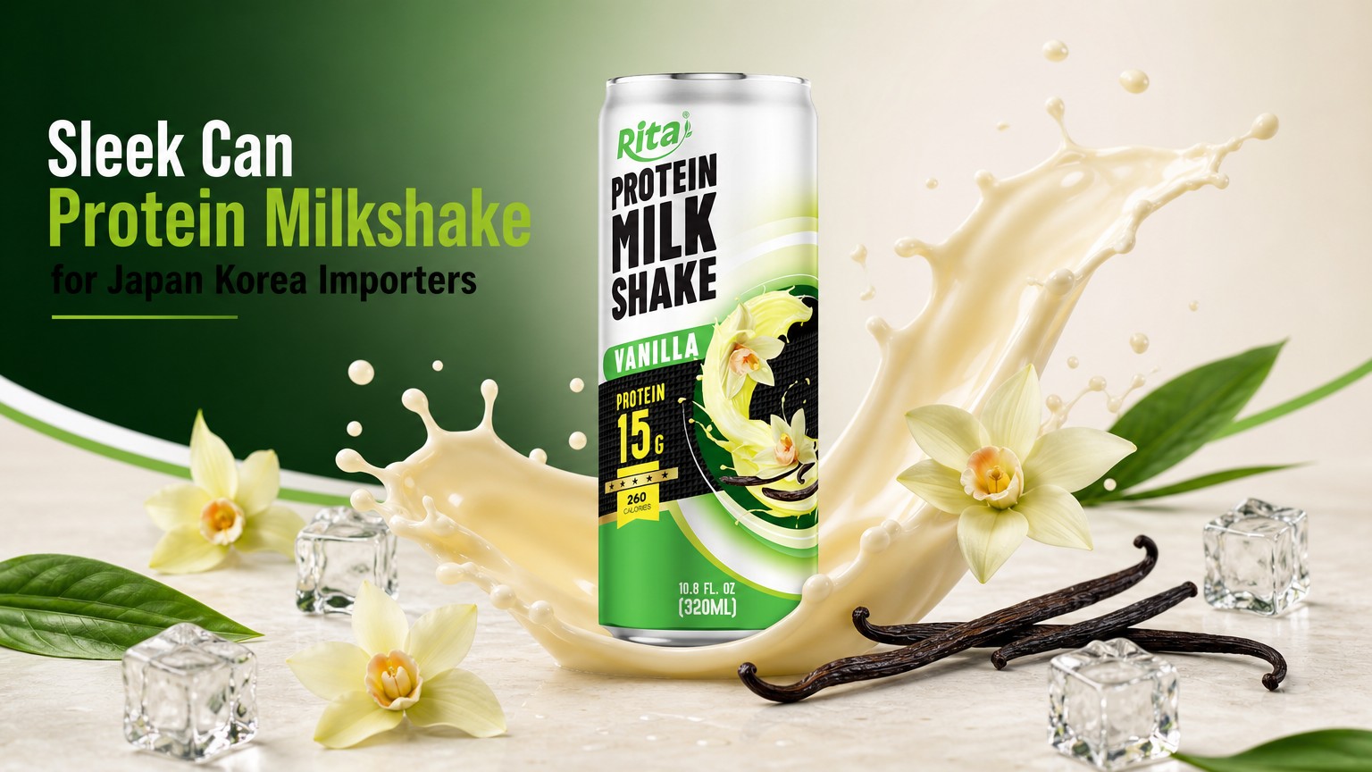 Sleek Can Protein Milkshake Drink for Japan and Korea Importers