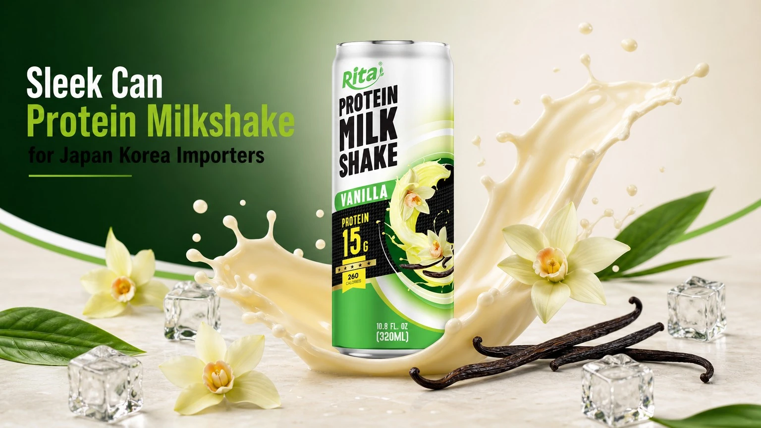 Sleek Can Protein Milkshake Drink for Japan and Korea Importers