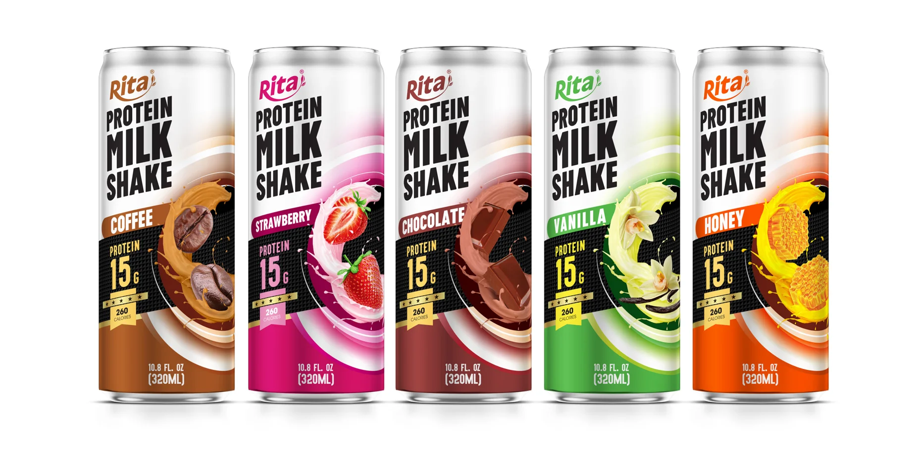 Poster Protein Milk shake 320ml sleek can NEW 1