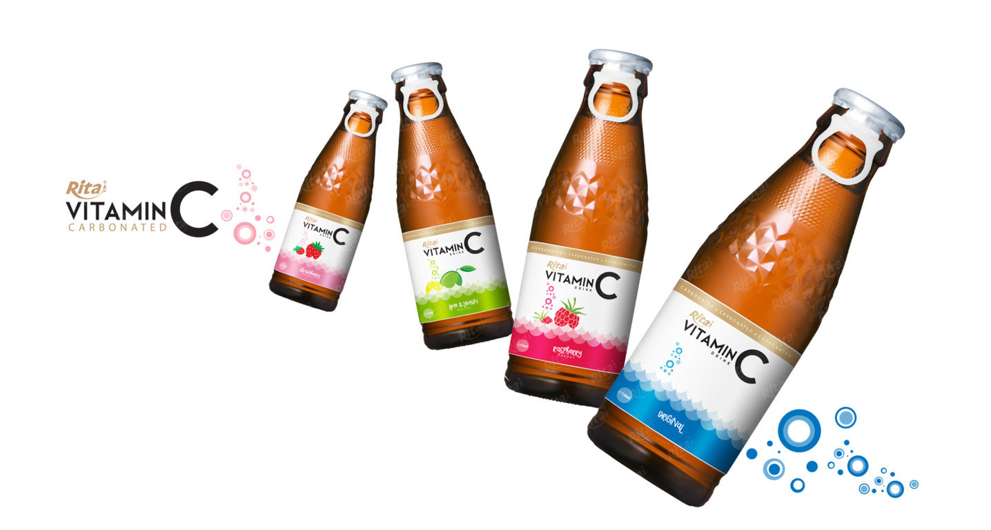 Vitamin C with strawberry 150ml ( Carbonated)