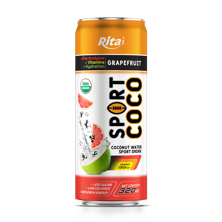 sport drink coconut water with grapefruit 