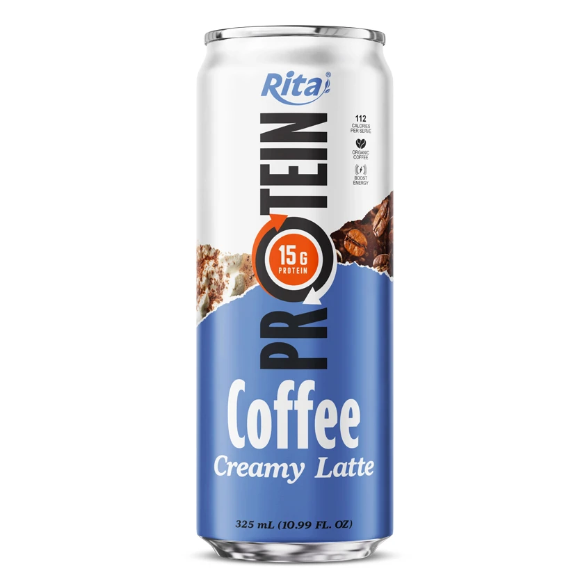 Rita Protein Coffee 15g – Ready-to-Drink High Protein Coffee Creamy Latte 325ml Can