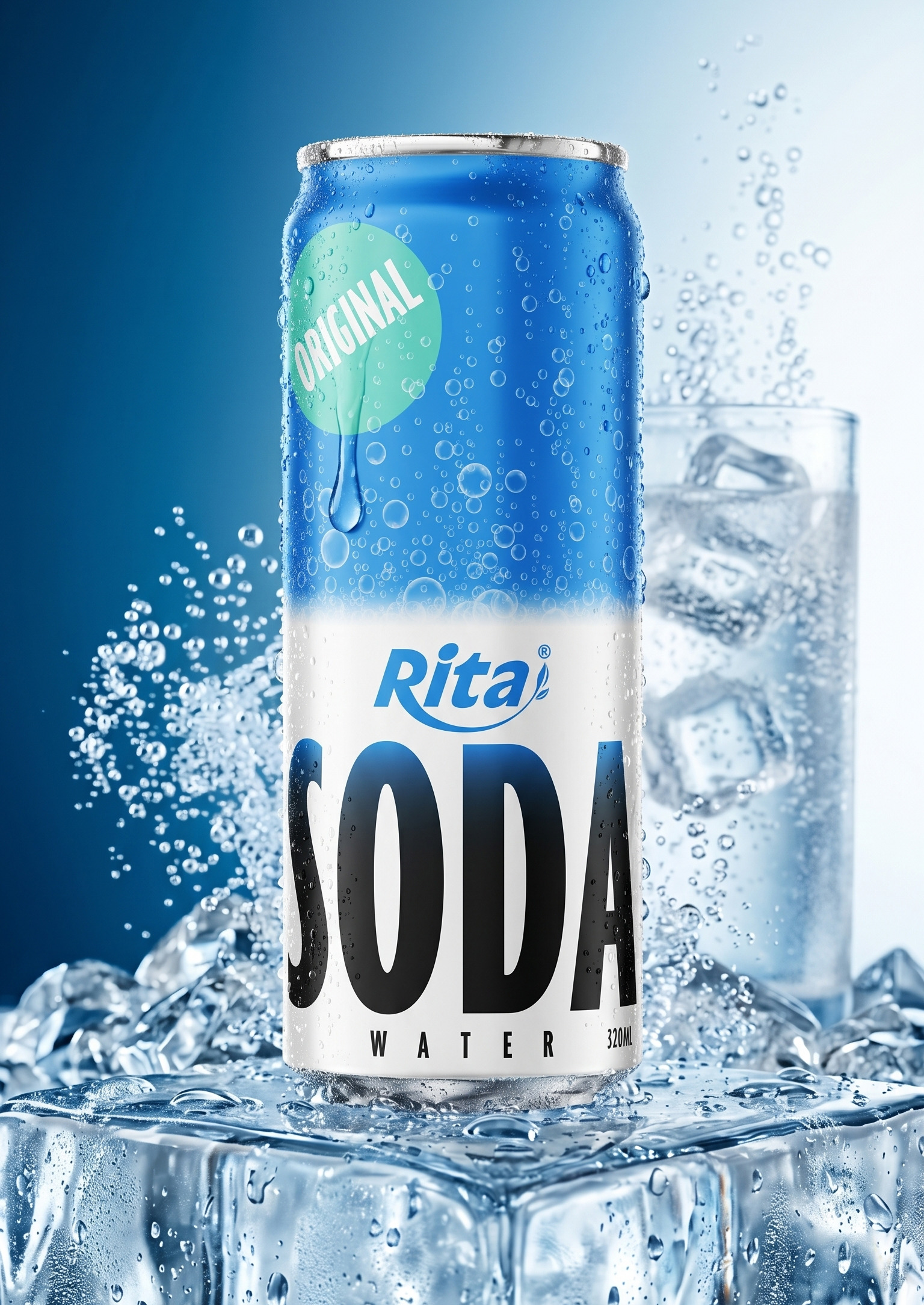 Sparkling Soda Water Drink 320ml Can Poster 1