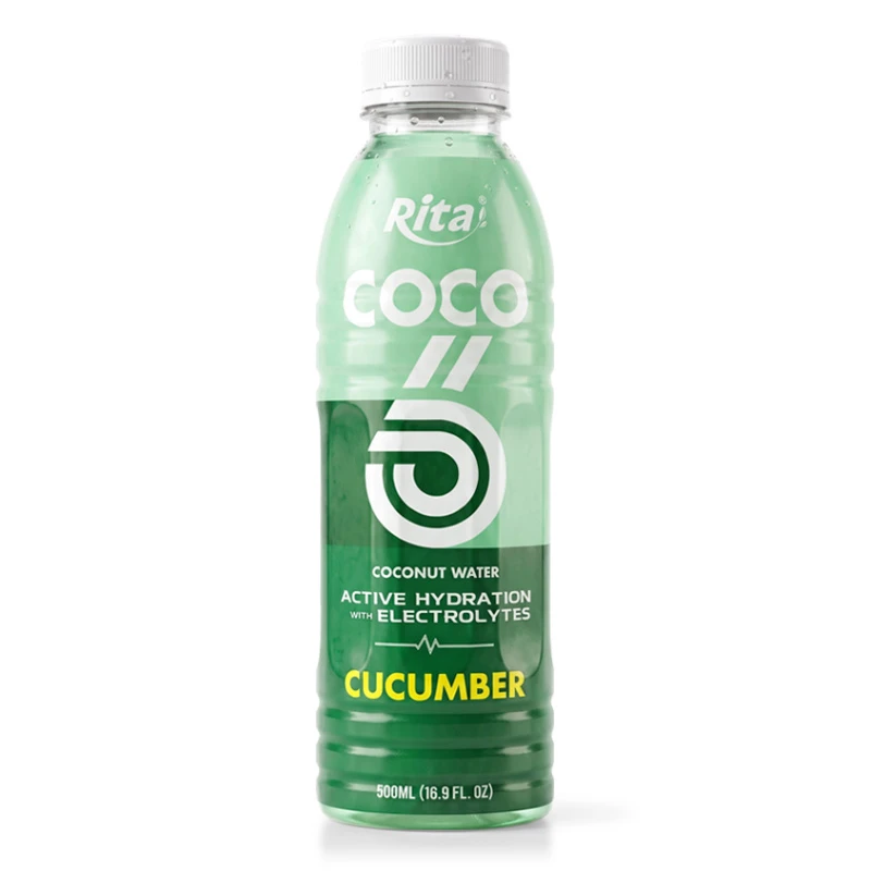 COCO Active Hydration Coconut Water with Electrolytes – Cucumber Flavor