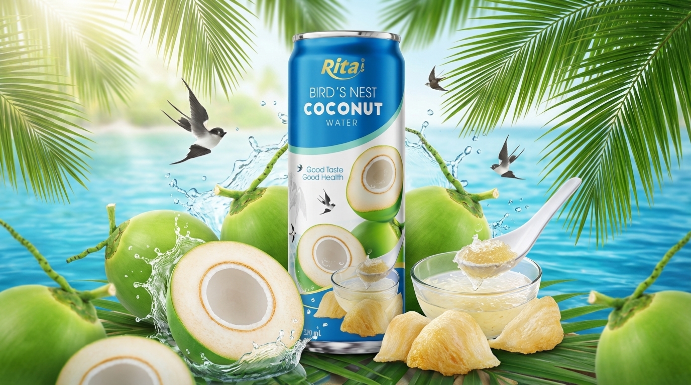 11.18 Fl Oz Bird’s Nest Coconut Water Poster 1