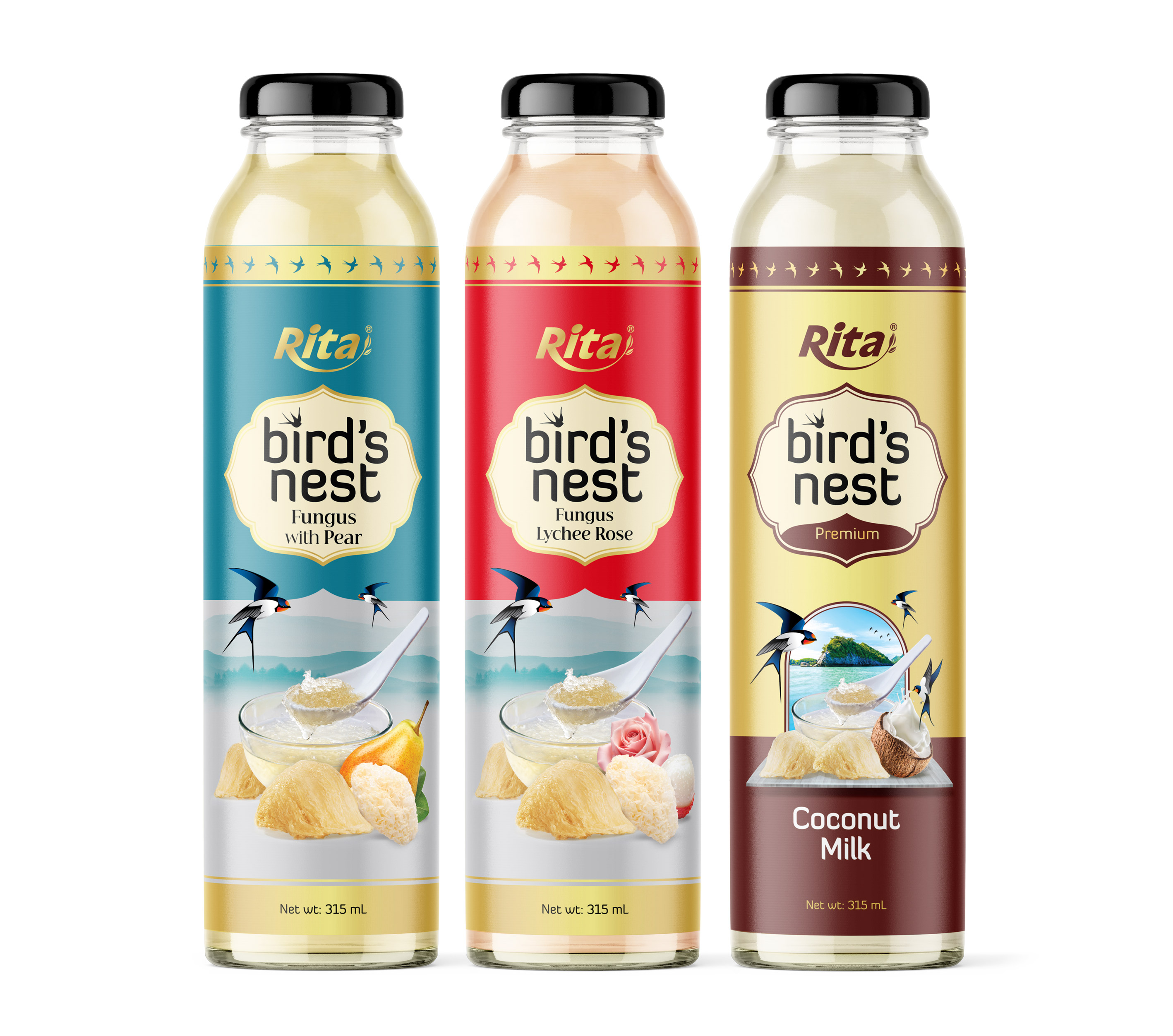 Bird's Nest Fungus with Pear 315ml Poster 1