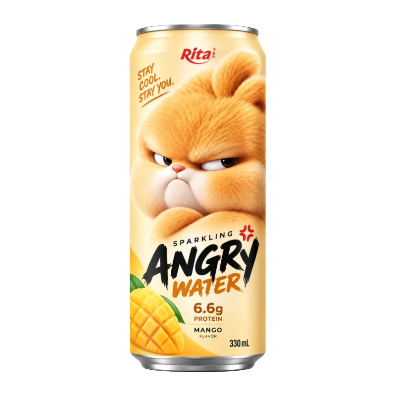 Sparkling Mango Juice with Protein 330ml – Angry Water