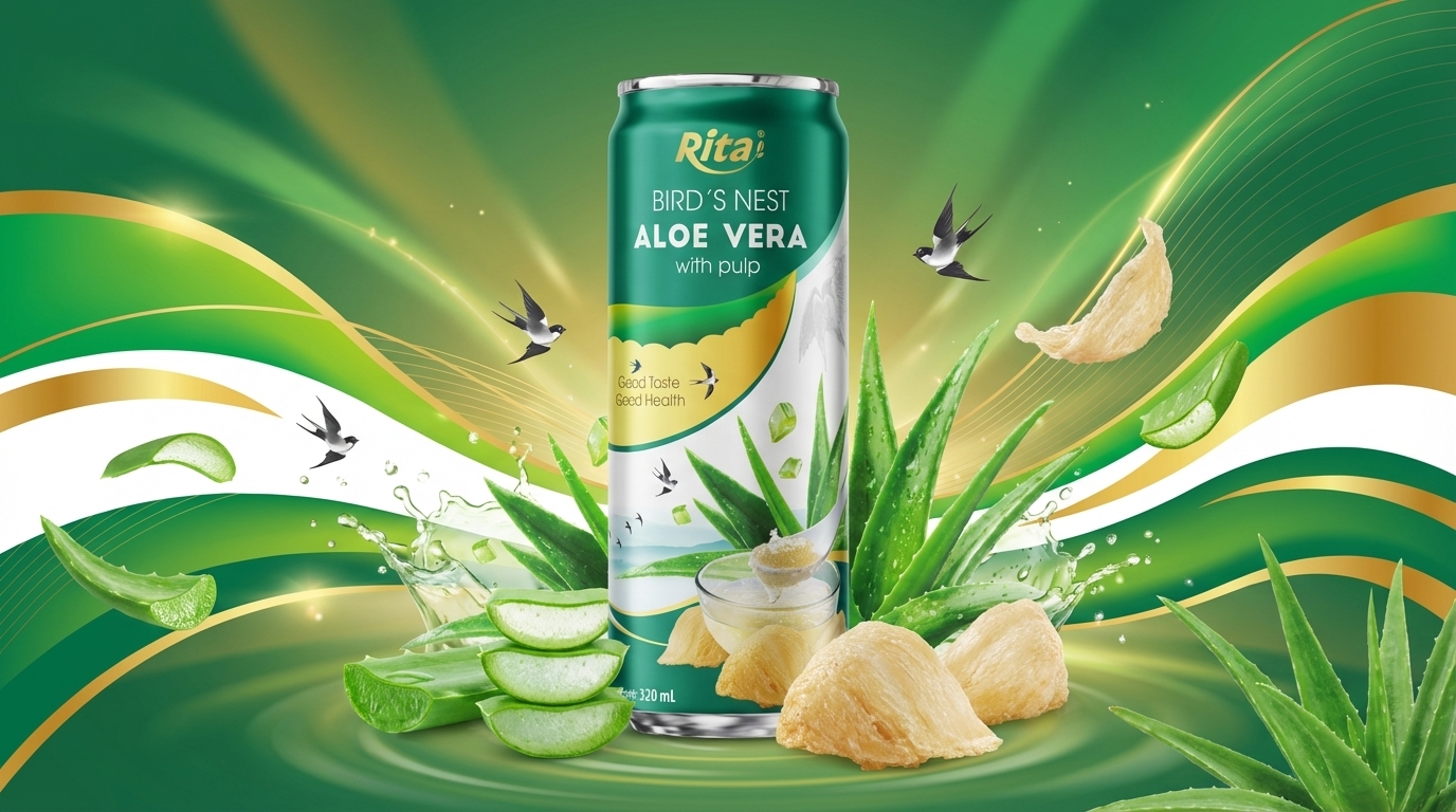 11.18 Fl Oz Bird’s Nest Aloe Vera with Pulp Poster 1