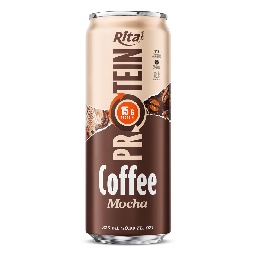 Rita Protein Coffee 15g – Ready-to-Drink High Protein Coffee Mocha 325ml Can