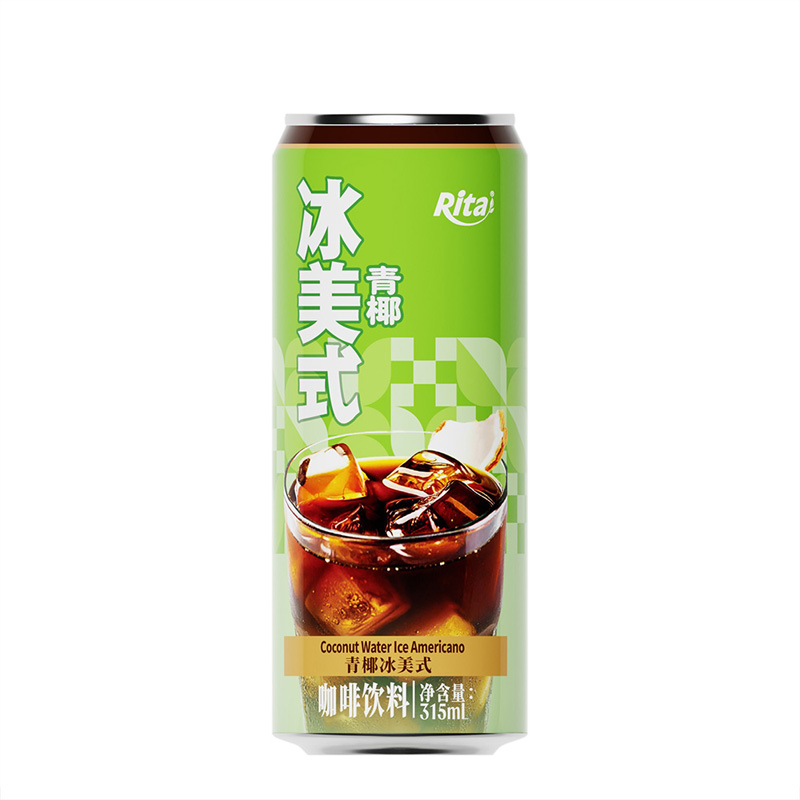 Coffee Drinks: 315ml Sleek Can Coconut Water Ice Americano