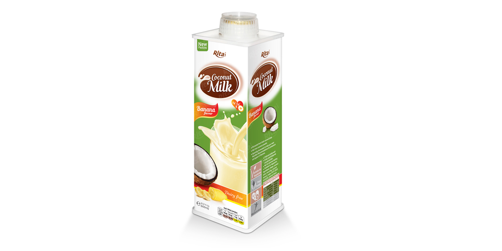 Coconut milk banana 600ml from RITA US