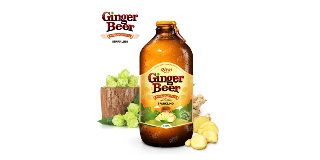 Ginger Beer 340ml glass bottle from RITA US