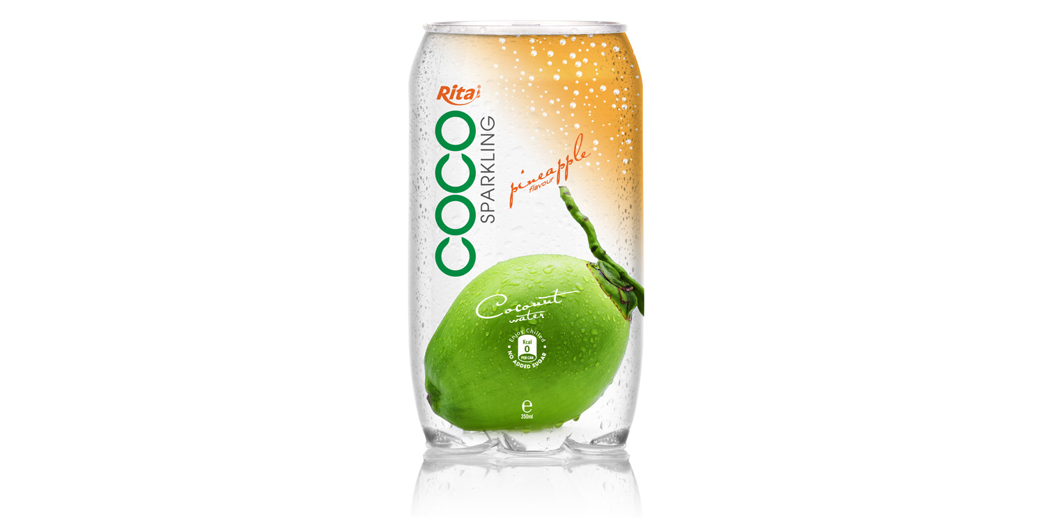 350ml Pet bottle   Sparking coconut water  with pineapple juice from RITA beverage