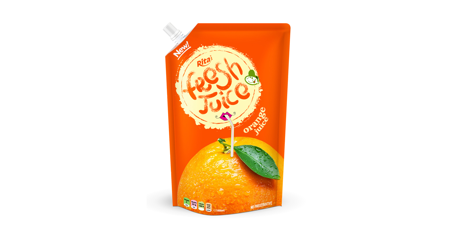 Bag orange juice 500ml of RITA US