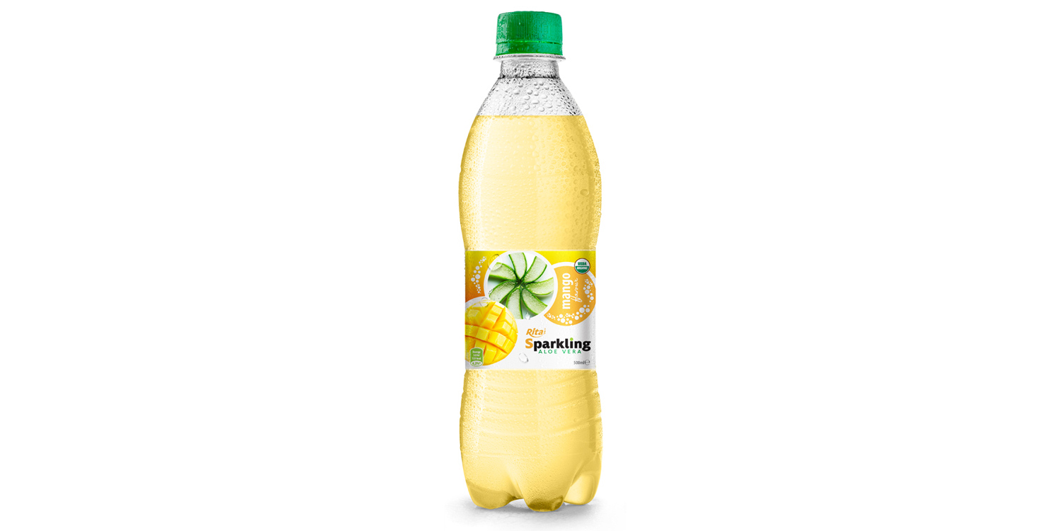 Beverage wholesale Sparkling  aloe vera  mango 500ml