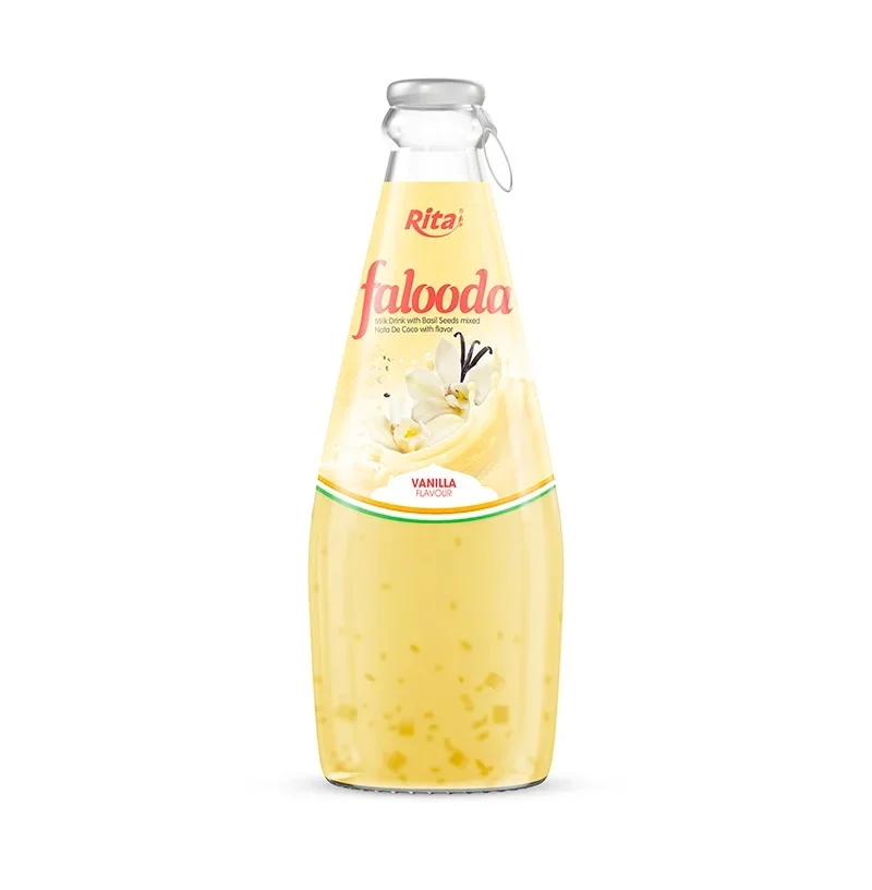 Supplier Company 290ml Glass Bottle Falooda Vanilla Flavor