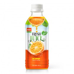 Tropical orange fruit juice drink own brand