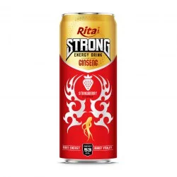 Strong Energy Drink Ginseng with Strawberry Flavor  320ml