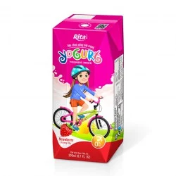 Aseptic 200ml Strawberry Yoghurt