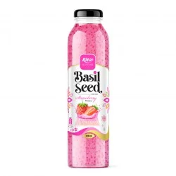 Basil seed drink with strawberry flavor 300ml