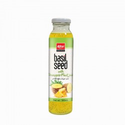 Basil seed with pineapple fruit juice