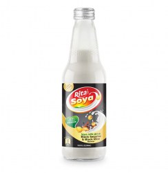 Manufacturers 100% Vegan Soya Milk Drink Black Sesame And Black Rice 10.05 Fl Oz Glass Bottle