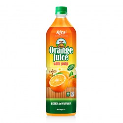 Wholesale Company 1L Pet Bottle Orange Juice With Pulp Drink Natural