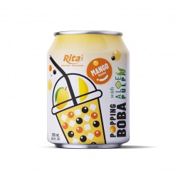 Manufacturers 8.4 Fl Oz Cans Popping Boba Bubble Tea Mix Mango