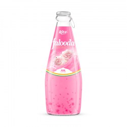 Wholesale Company 290ml Glass Bottle Falooda Rose Flavor