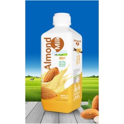Almond milk drink with  vanilla flavor 1000ml PP bottle from RITA US