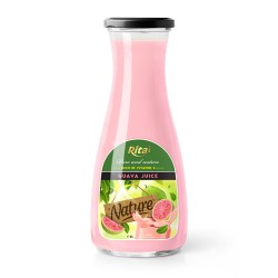 Juice packaging design guava juice 1L Glass bottle from RITA US