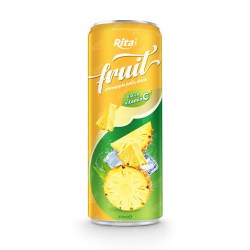 pineapple fruit juice enrich vitamin C in 320ml tin can from RITA US