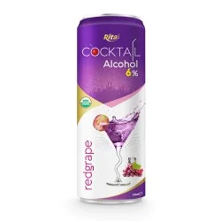 Cocktail 6% alcohol with red grape flavour 320ml from RITA US