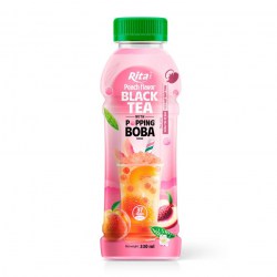 Manufacturers Popping Boba Black Tea With Peach Flavor