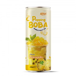 Beverage Distributors Pineapple Flavor Bubble Tea 250ml Can