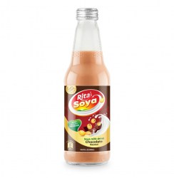 Wholesale Soya Milk Drink Chocolate Flavor 10.05 Fl Oz Glass Bottle