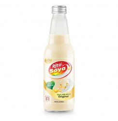 Wholesale Price Vegan Soya Milk Drink Original Flavor 10.05 Fl Oz Glass Bottle