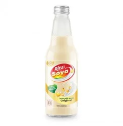 Wholesale Price Vegan Soya Milk Drink Original Flavor 10.05 Fl Oz Glass Bottle